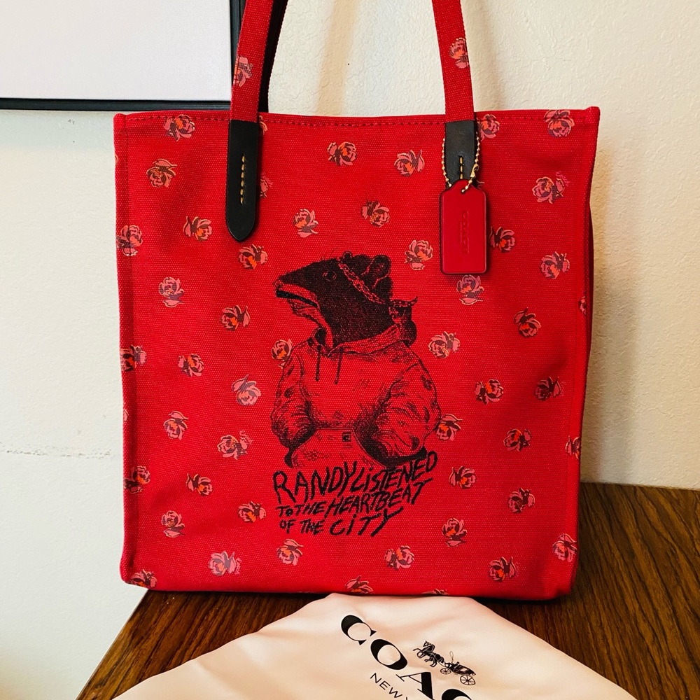 Coach Lunar New Year Tote with Randy the Rat